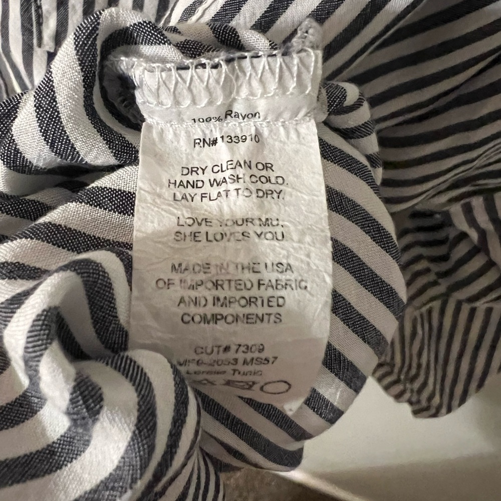 Show Me Your Mumu Lorolie Stripe Button Down Coverup Shirt - Picture 8 of 10